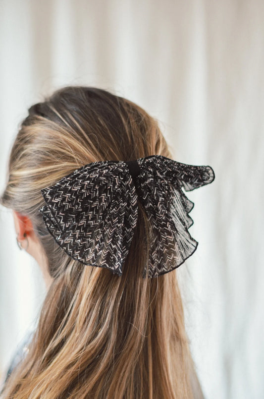 Cinta Espiga Negra Wavy