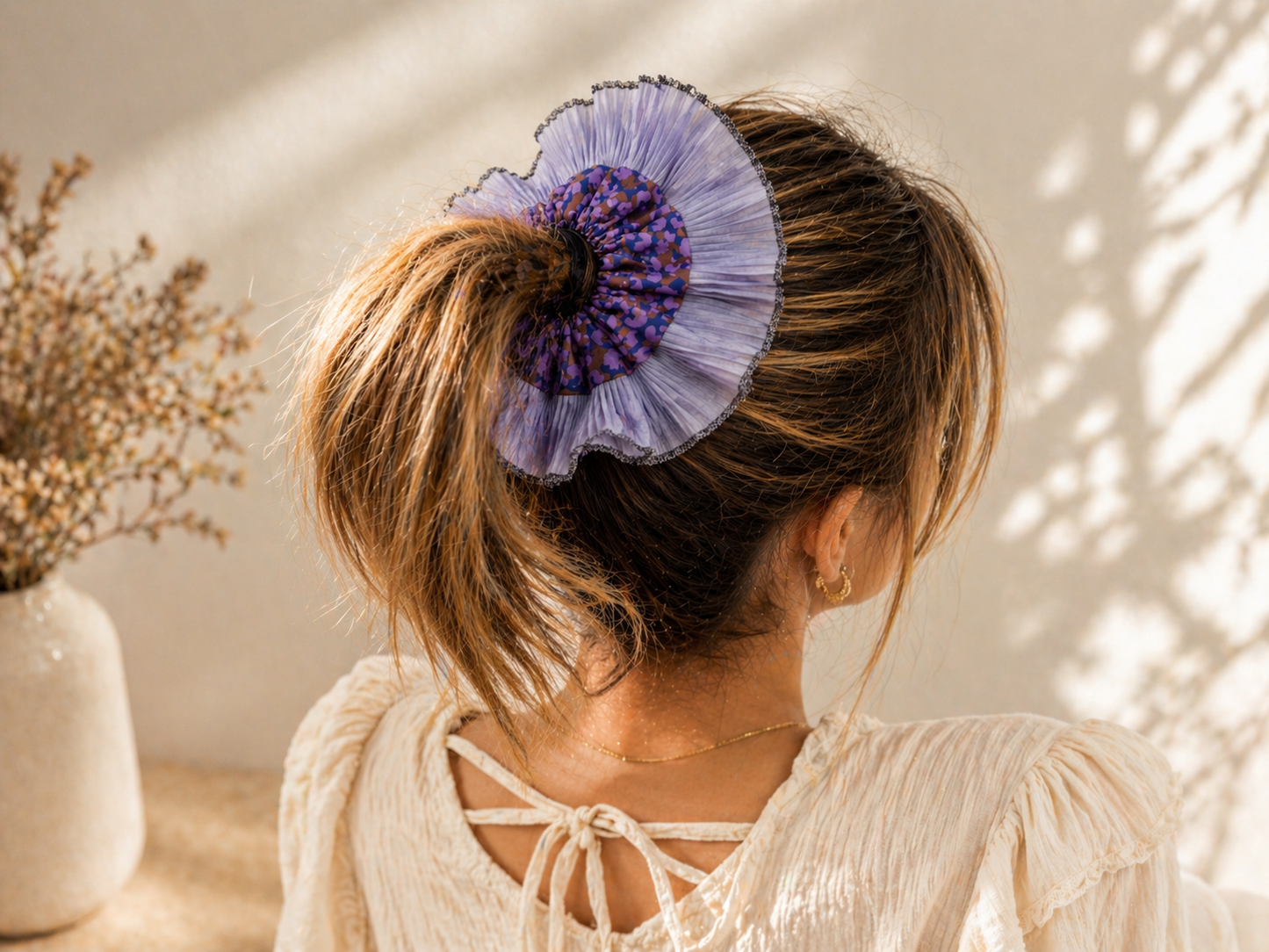 Colet Print Morado y Gris