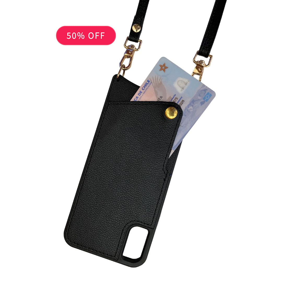 Carcasa iPhone Ecocuero Negro