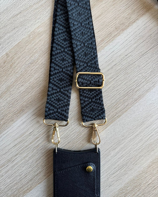 STRAP 4 CM Rombo Negro