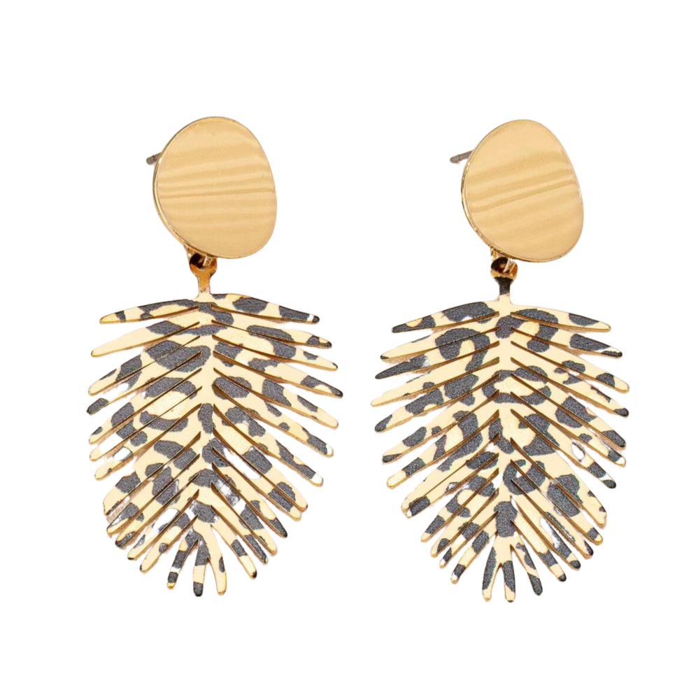 Aros Palmera Animal Print