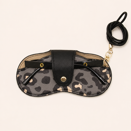 Porta Anteojos Print Gris