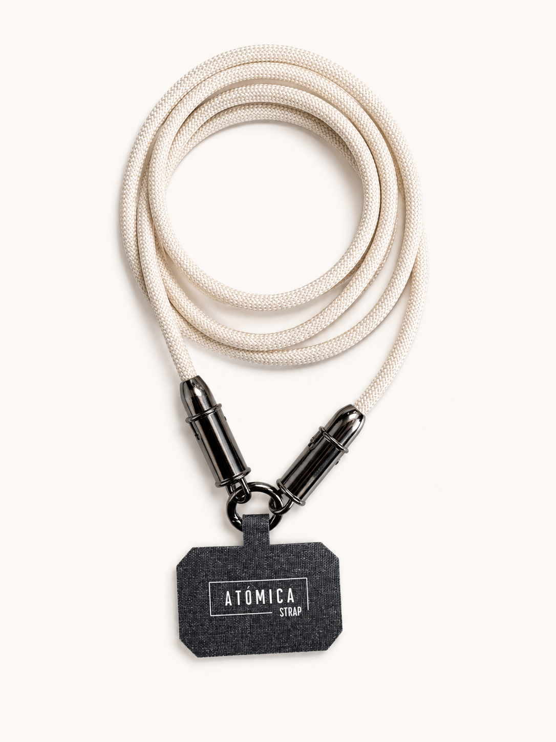 Cuerda Beige Cable USB-C colgante celular