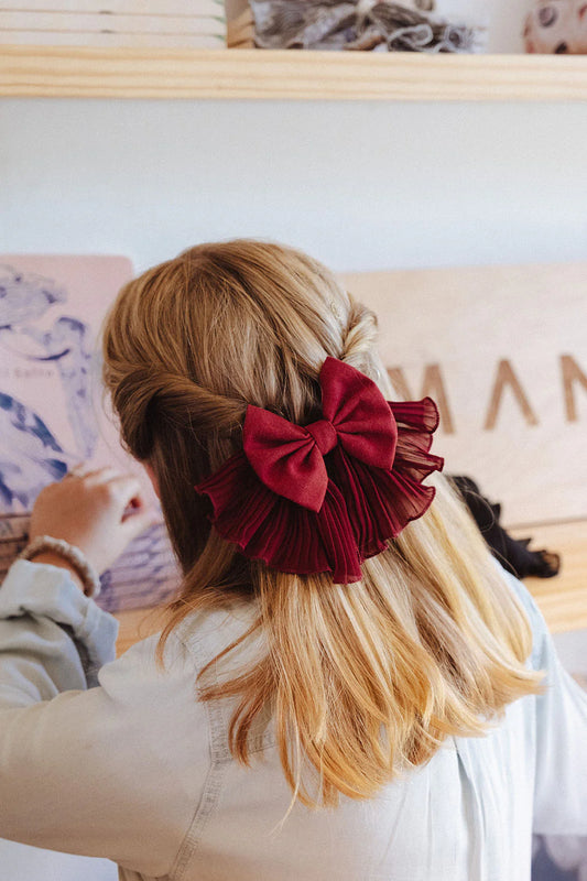 Cinta Aura Burdeo Solid