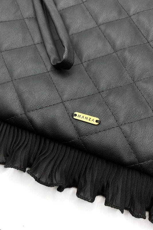 Clutch Savage Black Leather