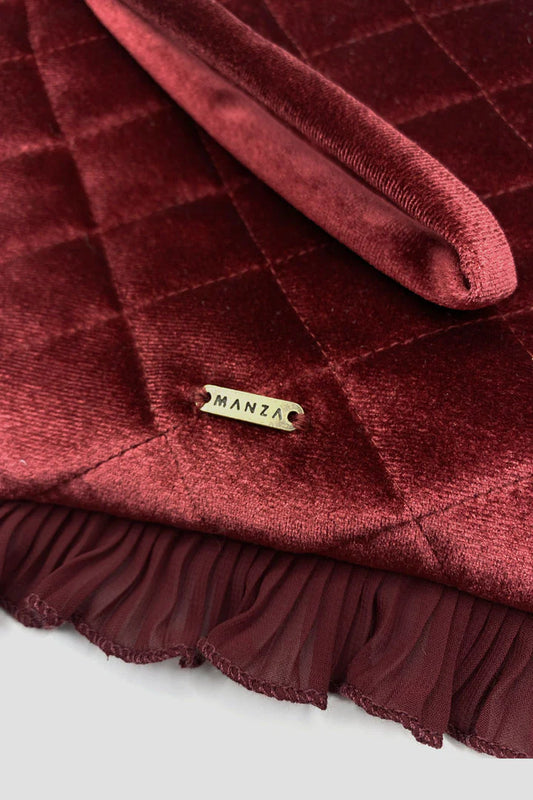 Clutch Savage Burdeo Velvet