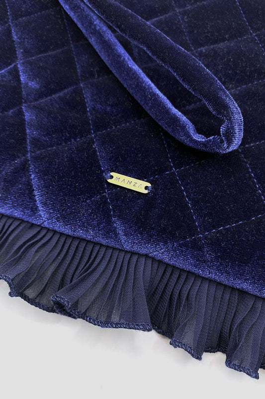 Clutch Savage Navy Velvet
