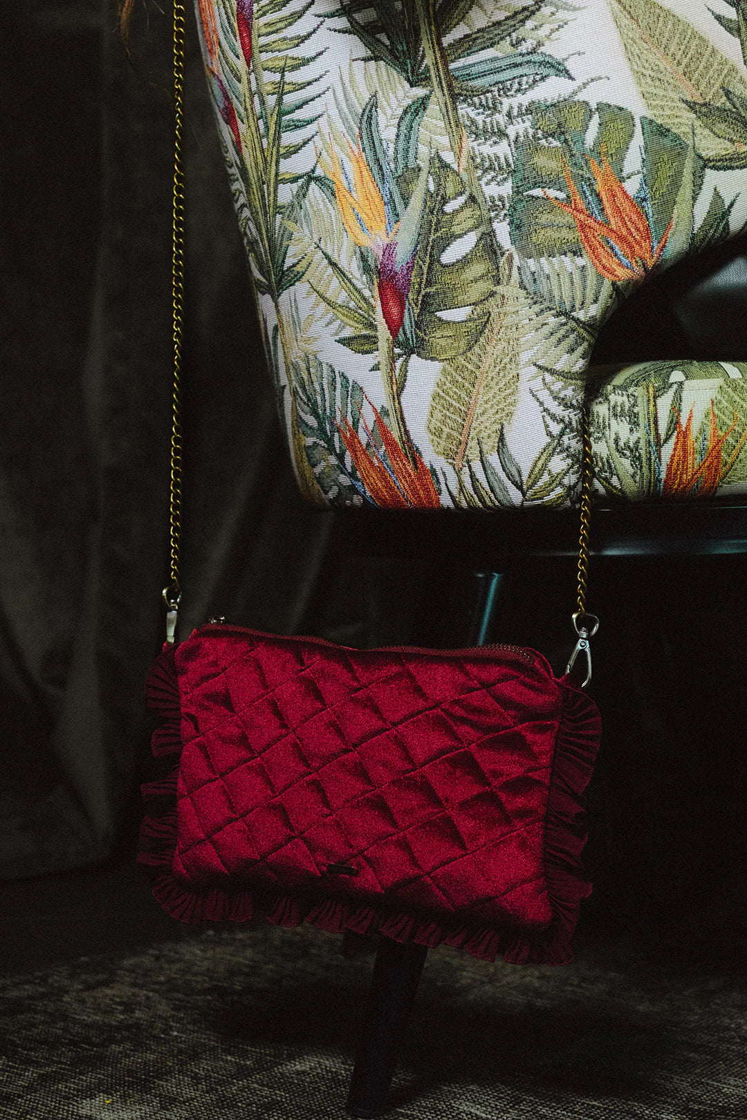 Clutch Savage Burdeo Velvet
