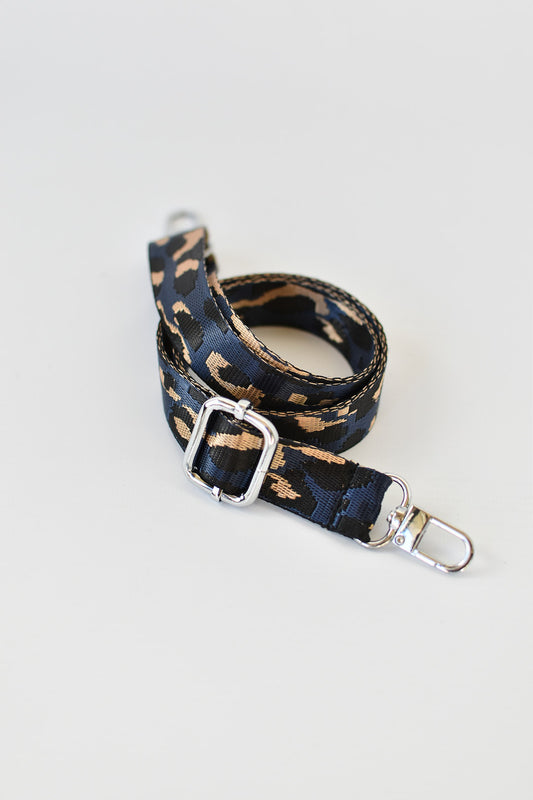 Strap leopardo azul 2cm