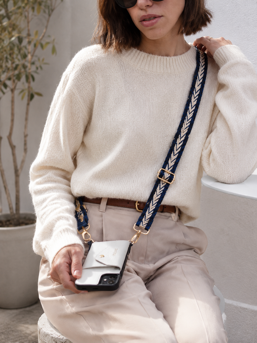 Strap 2 cm Geométrica Azul