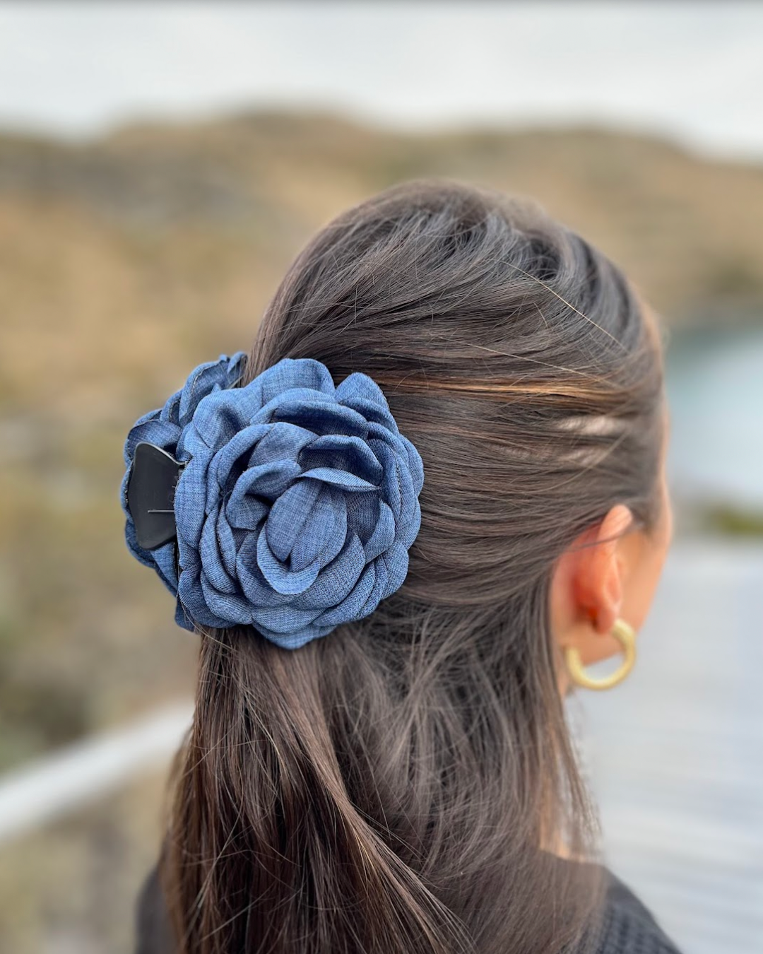 Rosa Lino Azul Marino