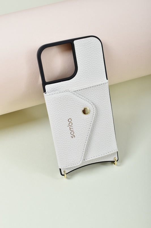 Carcasa iPhone Cuero Vegano Blanco
