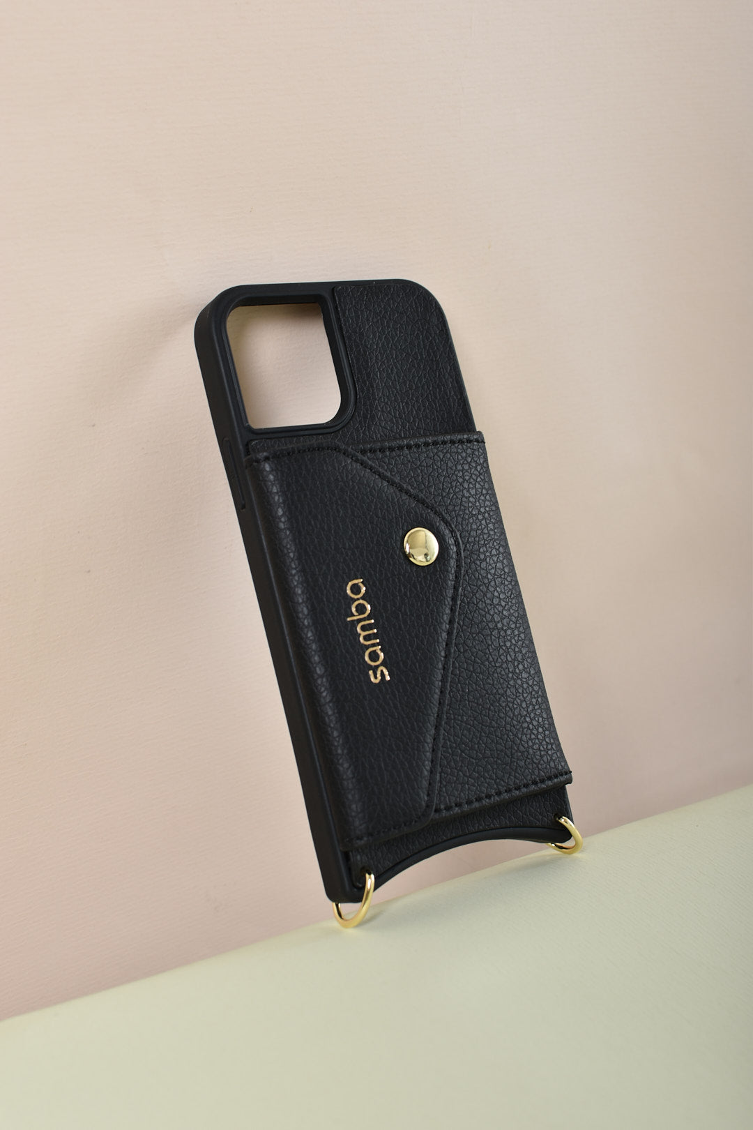 Carcasa iPhone Cuero Vegano Negro