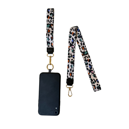 Lanyard Leopardo Beige y Colores