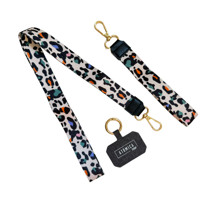 Lanyard Leopardo Beige y Colores