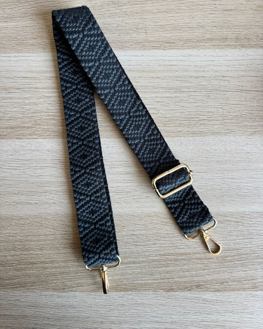 STRAP 4 CM Rombo Negro