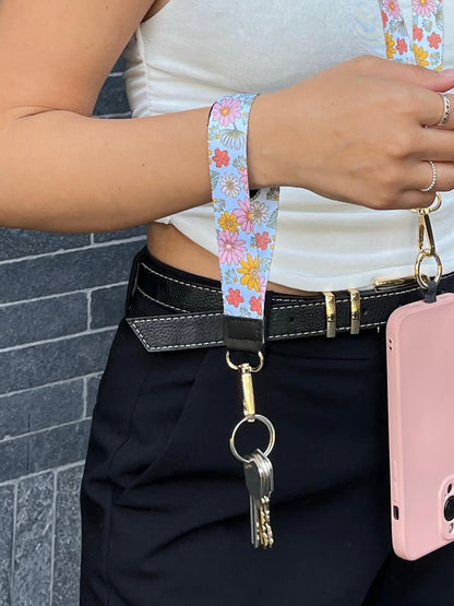 Lanyard Corto Flores Pasteles
