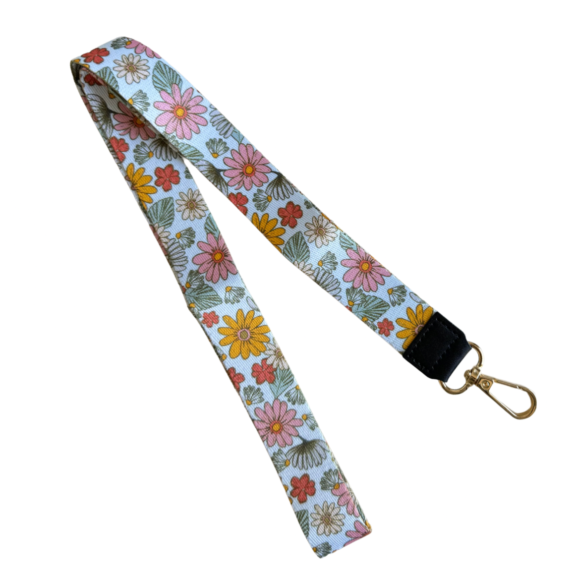 Lanyard Largo Flores Pasteles