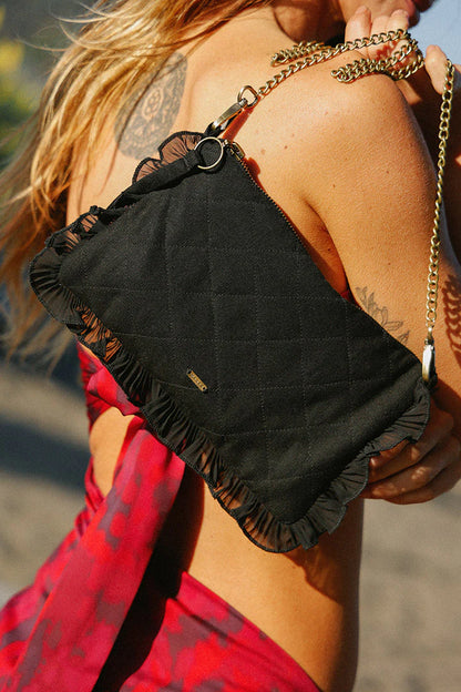 Clutch Negro Lino