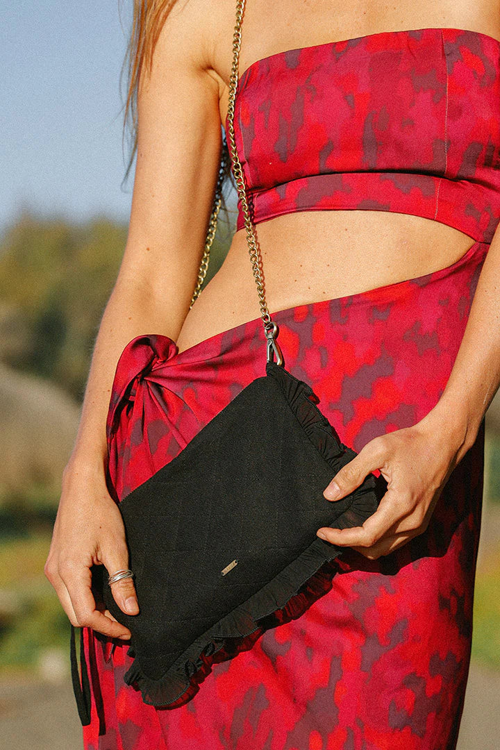 Clutch Negro Lino