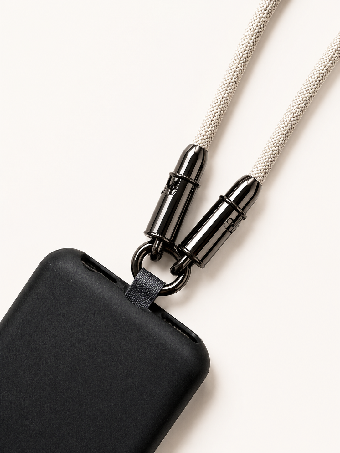 Cuerda Beige Cable USB-C colgante celular