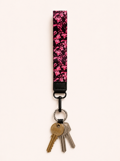 Lanyard Corto Burdeo Flores