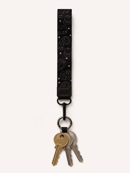 Lanyard Corto Negro Gatos