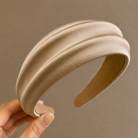 Cintillo Seda Beige