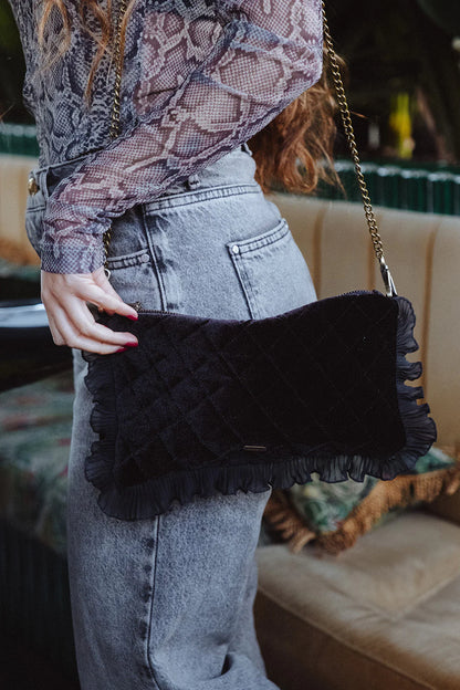 Clutch Savage Black Velvet