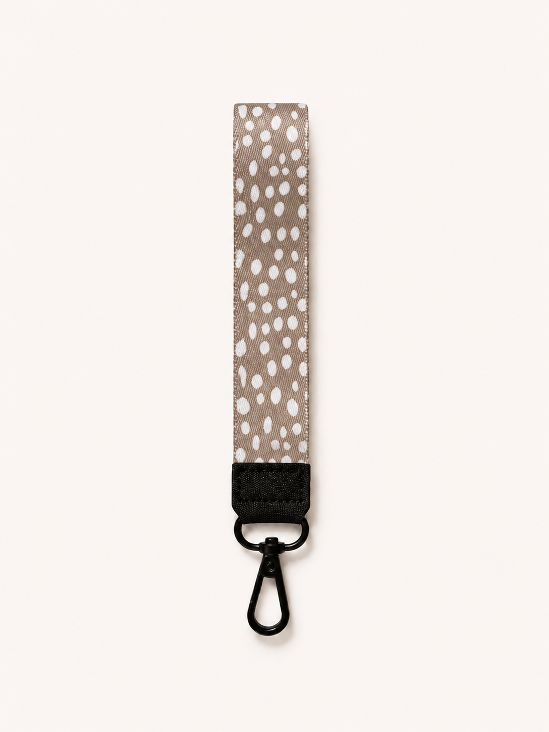 Lanyard Corto Beige Puntitos