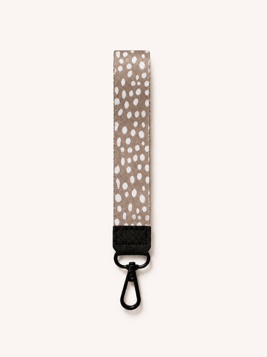 Lanyard Corto Beige Puntitos