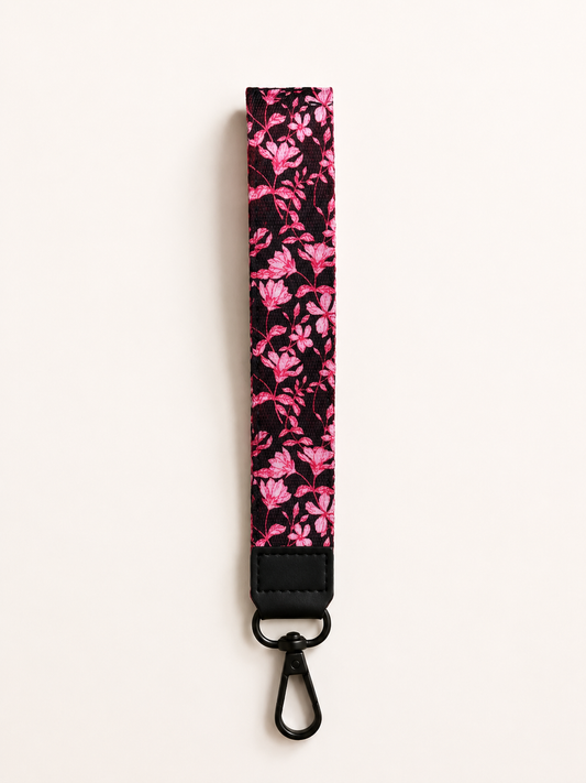 Lanyard Corto Burdeo Flores