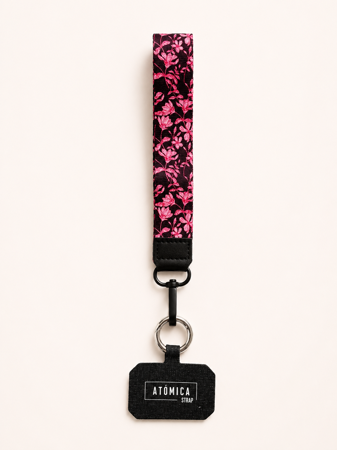 Lanyard de muñeca para celular Burdeo Flores