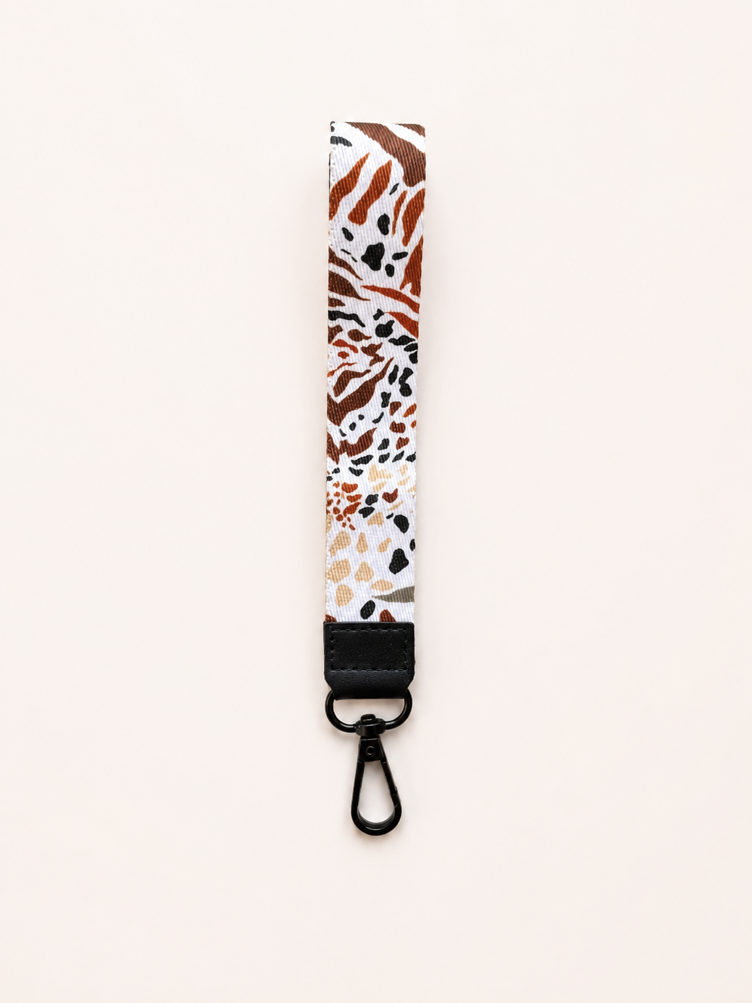 Lanyard Corto Manchas Print Beige