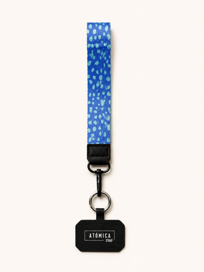 Lanyard de muñeca para celular Morado Puntitos