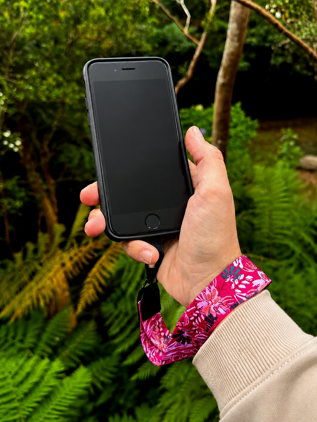 Lanyard de muñeca para celular Primavera Fucsia