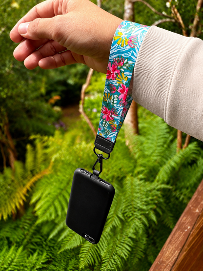 Lanyard de muñeca para celular Primavera Verde