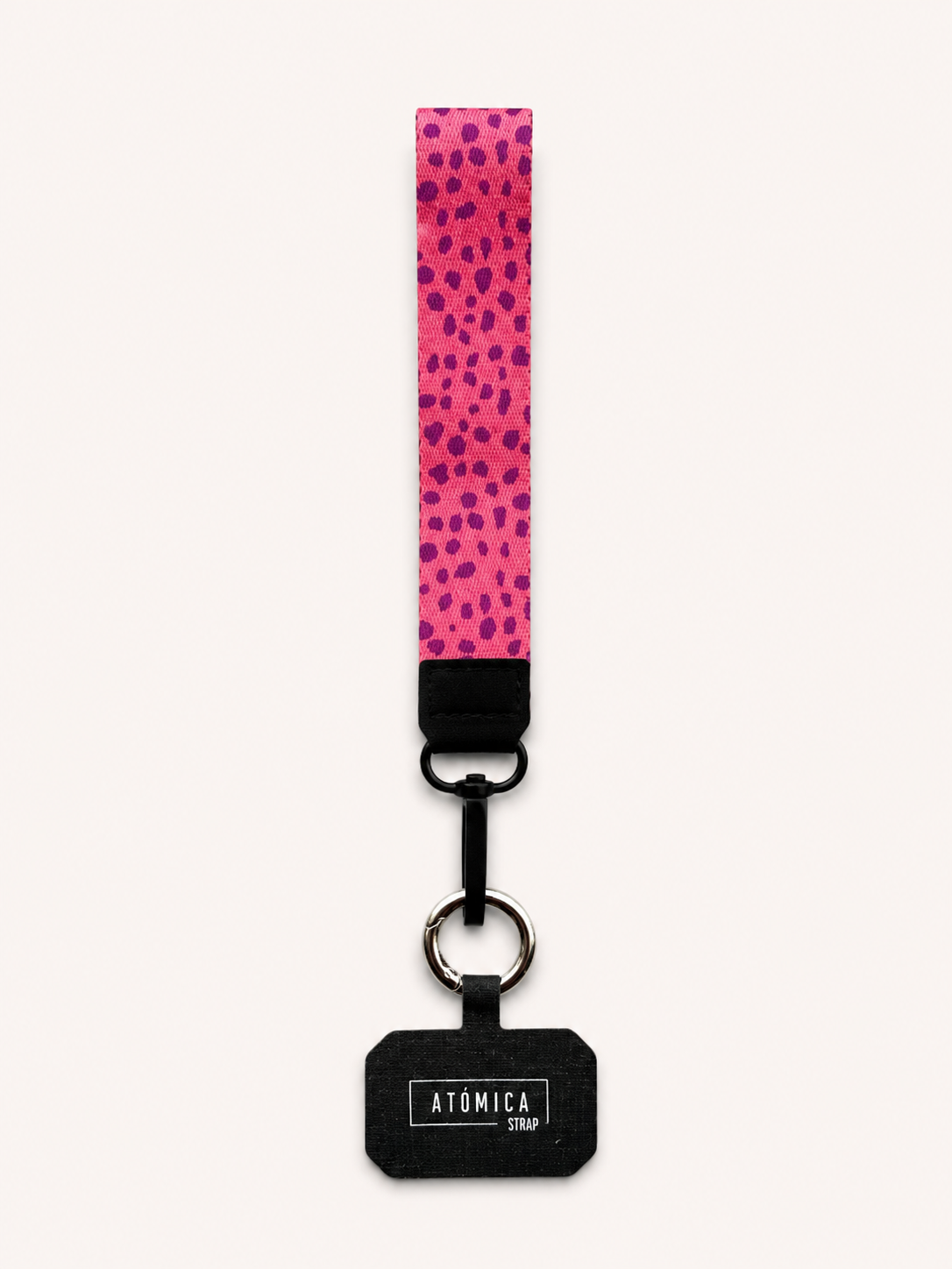 Lanyard de muñeca para celular Rosado Puntitos