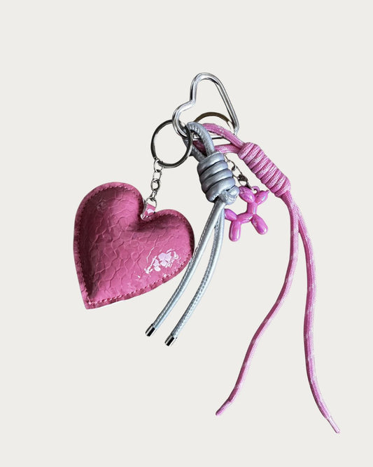 Llavero Corazón Rosado
